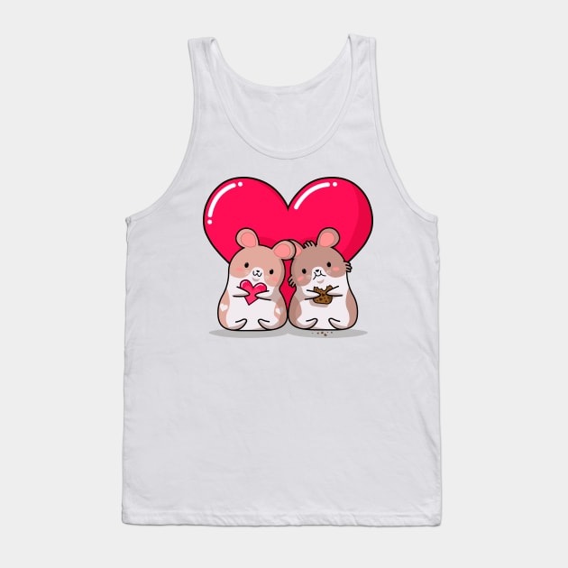 kawaii style, lovers mice, Valentine's day, cute kawaii mice. Tank Top by SK1X